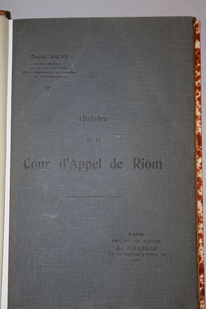 [DROIT - AUVERGNE]. 
EVERAT (Edouard). Mélange....