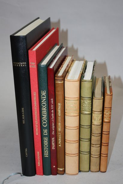 [AUVERGNE MONOGRAPHIES VILLAGEOISES]. 9 volumes...