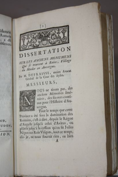 Recueil de pièces de littérature. 
Clermont,...
