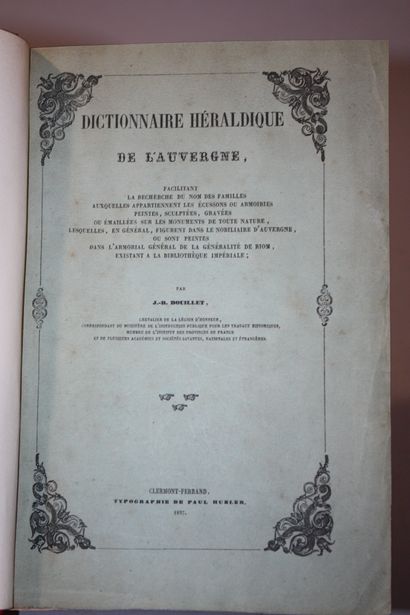 BOUILLET (J.-B.). Dictionnaire héraldique...