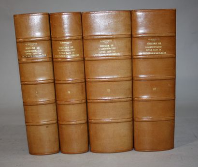 BONNEFOY. Histoire de l'administration civile...