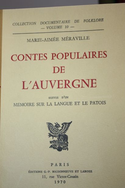 [LIITRATURE AUVERGNATE]. 5 volumes:
DESAYMARD...