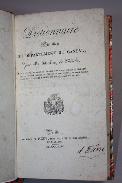 RIBIER DU CHATELET (Jean-Baptiste de). Dictionnaire...