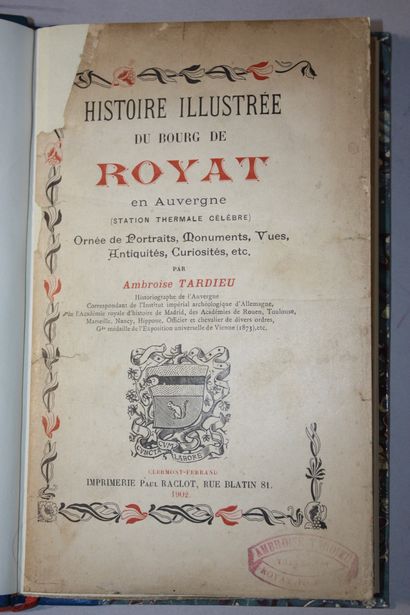 TARDIEU (Ambroise). Histoire illustrée du...