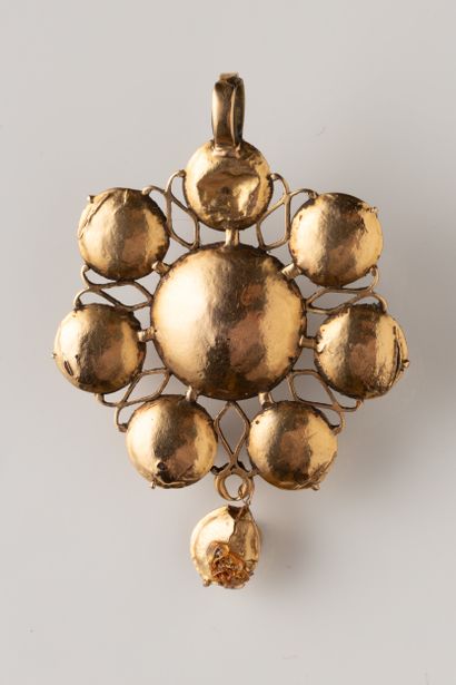Rare Auvergnat pendant from Le Puy en Velay...