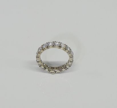 American wedding band in white gold (750...