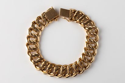 Bracelet maillons doubles dite « américaine...