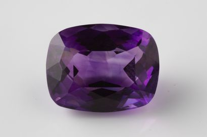 Rectangular amethyst with rounded corners...