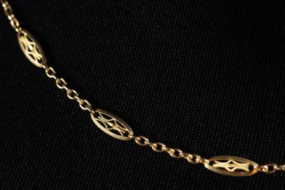 Yellow gold (750 thousandths) necklace with...