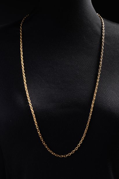 Long necklace in yellow gold (750 thousandths)....