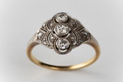 Early 20th-century yellow gold (750 thousandths)...