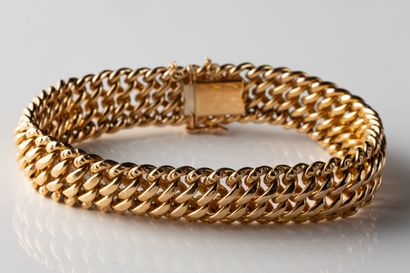 American link bracelet in yellow gold (750...