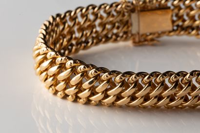 American link bracelet in yellow gold (750...
