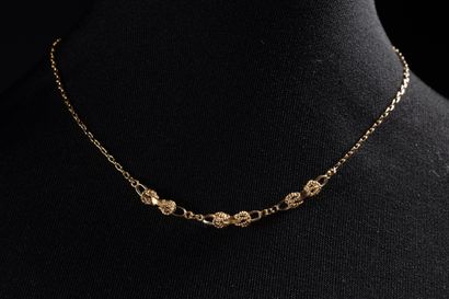 Yellow gold (750 thousandths) Heraclès knot...