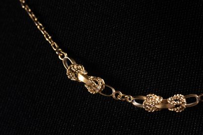 Yellow gold (750 thousandths) Heraclès knot...