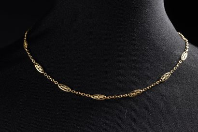 Yellow gold (750 thousandths) necklace with...