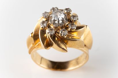 Tourbillon or spiral ring in platinum (850...