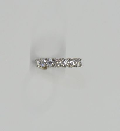 American wedding band in white gold (750...