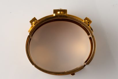 Large yellow gold ( 750 thousandths) bangle...