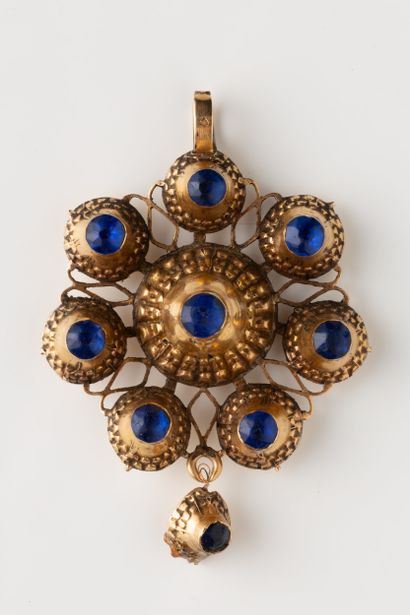 Rare Auvergnat pendant from Le Puy en Velay...