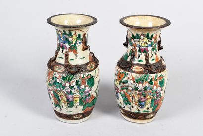 CHINA, late 19th century 
Pair of Nanking...