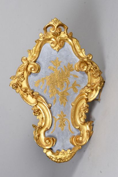 Plaque de lumière de style Louis XV en bois...