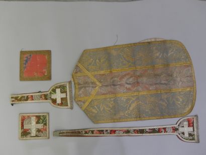 Mismatched set including a chasuble, a manipule,...