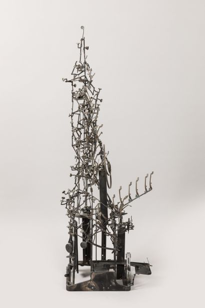 Machine à écrire transformée, œuvre contemporaine...