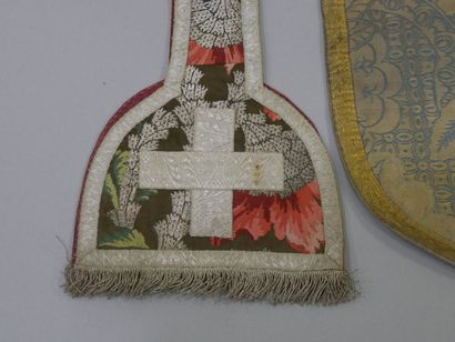 Mismatched set including a chasuble, a manipule,...