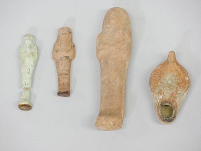 Lot consisting of three funerary servants:...