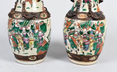 CHINA, late 19th century 
Pair of Nanking...