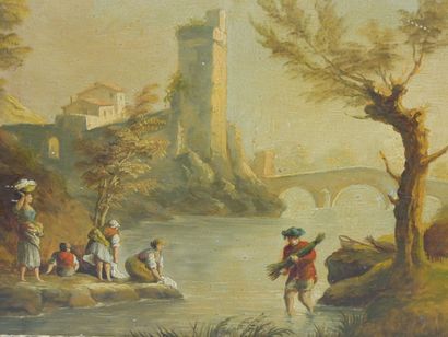 French school in the 18th century style
Landscape...