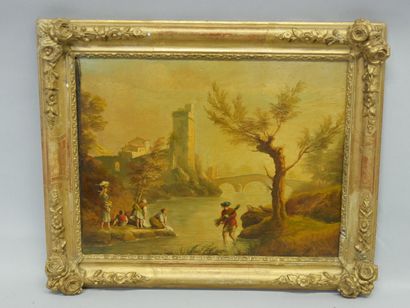 French school in the 18th century style
Landscape...