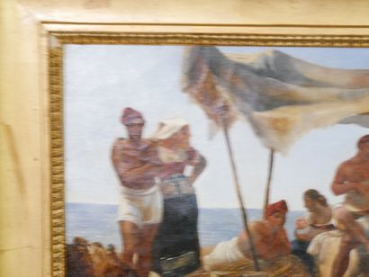 * 19th century school
Neapolitan fishermen...