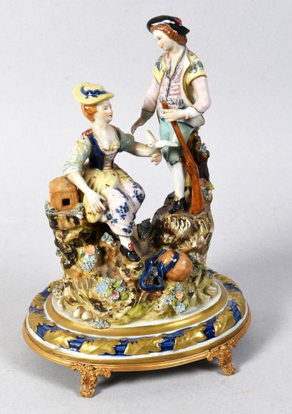 NAPLES, Capodimonte
Groupe en porcelaine...
