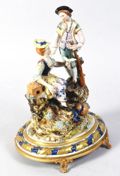 NAPLES, Capodimonte
Groupe en porcelaine...