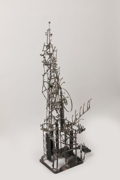 Machine à écrire transformée, œuvre contemporaine...