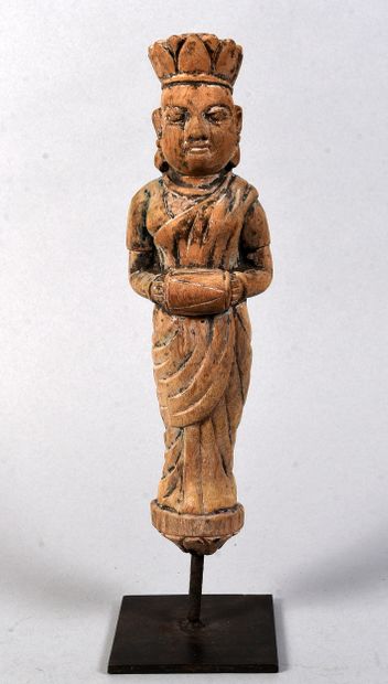 INDIA - Early 20th century
Wooden statue...