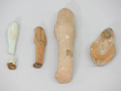 Lot consisting of three funerary servants:...