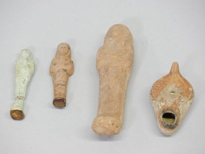 Lot consisting of three funerary servants:...