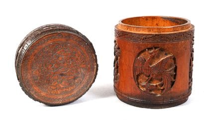 CHINA - Early 20th century
Round bamboo box...