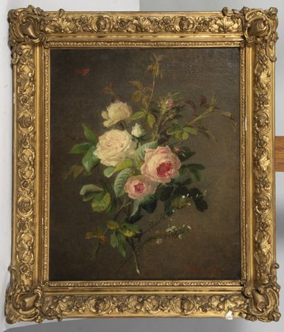 COLONGEAT (19th century)
Throwing roses,
Hst...