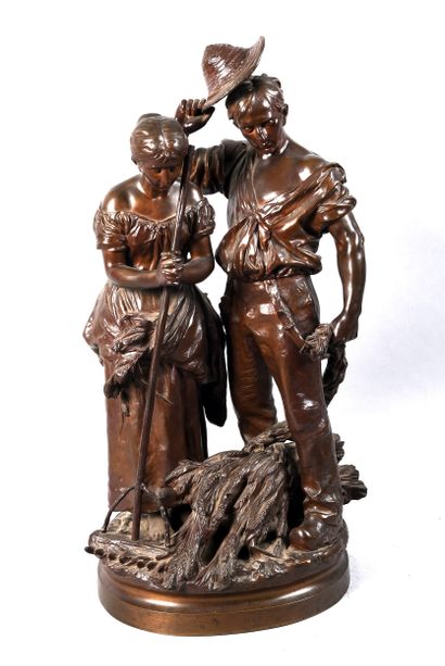 Adrien Etienne GAUDEZ (1845-1902), d'après

L'Angélus,...