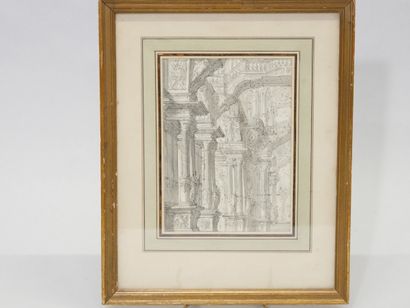 Italian school of the 18th century,
Architecture,
Pen...