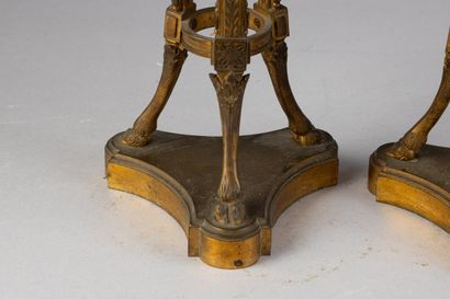 Paire d'urnes décoratives en albâtre dans...