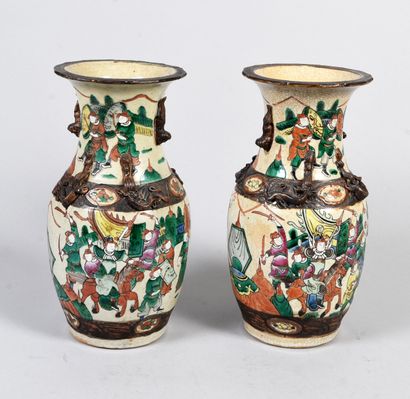 CHINA, late 19th century 
Pair of Nanking...