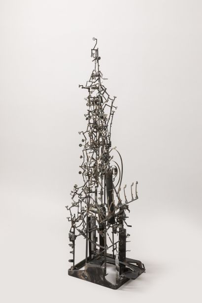 Machine à écrire transformée, œuvre contemporaine...