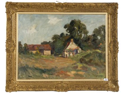 Abel LAUVRAY (1870-1950)
La ferme,
Hst sbd,...