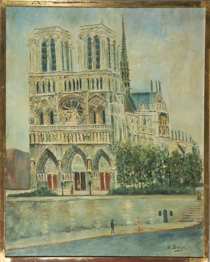 Emile BOYER (1877 - 1948)
Notre-Dame,
Hst...