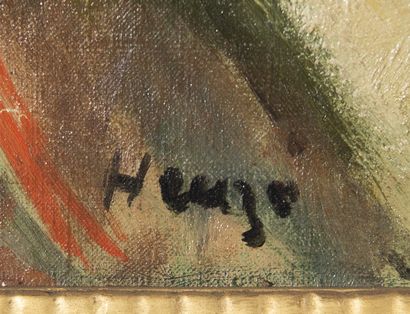 Edmond HEUZE (1884 - 1967)
The masks,
Hst...